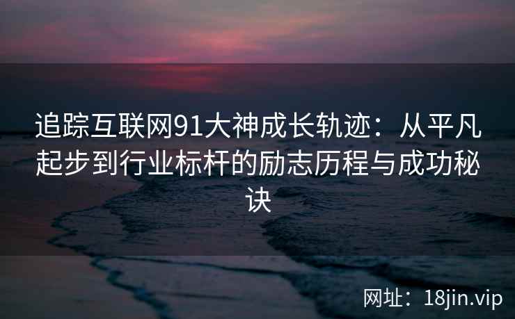 追踪互联网91大神成长轨迹：从平凡起步到行业标杆的励志历程与成功秘诀