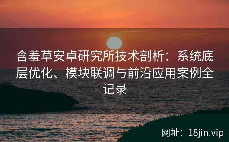 含羞草安卓研究所技术剖析：系统底层优化、模块联调与前沿应用案例全记录