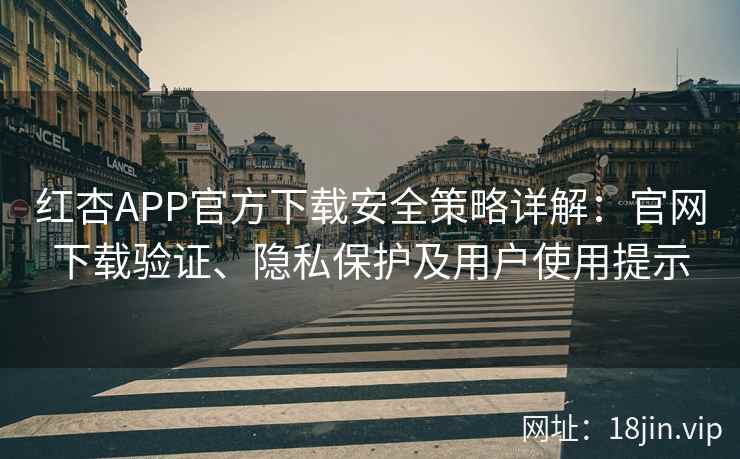 红杏APP官方下载安全策略详解：官网下载验证、隐私保护及用户使用提示